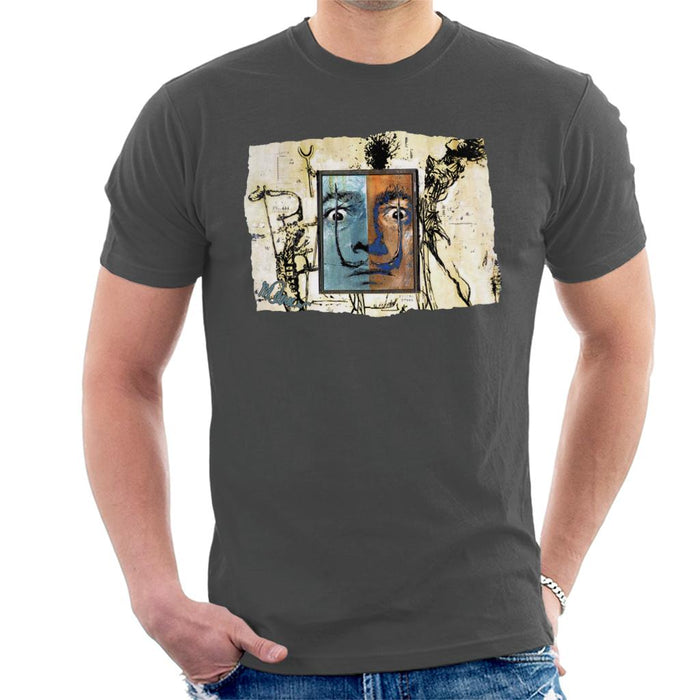 Sidney Maurer Original Portrait Of Surrealist Salvador Dali Men's T-Shirt