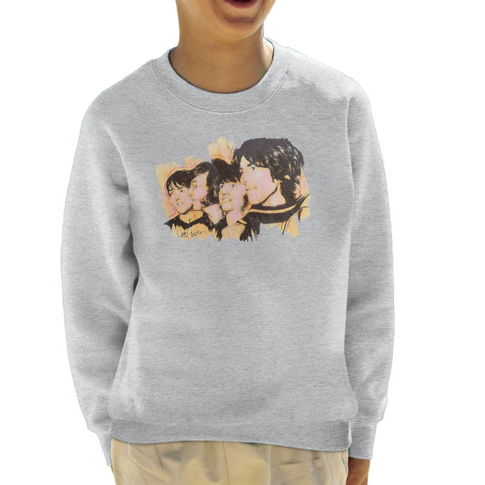 Sidney Maurer Original Portrait Of The Beatles Side Profile Kids Sweatshirt - Kids Boys Sweatshirt