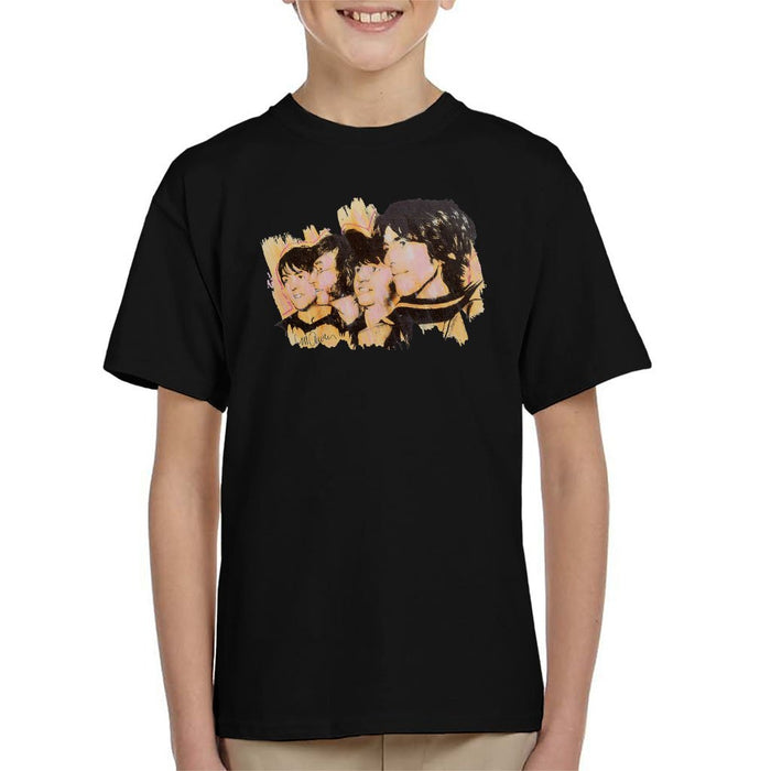 Sidney Maurer Original Portrait Of The Beatles Side Profile Kids T-Shirt - Kids Boys T-Shirt
