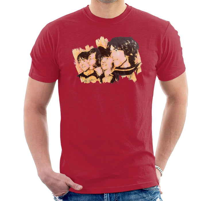 Sidney Maurer Original Portrait Of The Beatles Side Profile Mens T-Shirt - Mens T-Shirt