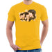 Sidney Maurer Original Portrait Of The Beatles Side Profile Mens T-Shirt - Small / Gold - Mens T-Shirt