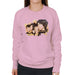 Sidney Maurer Original Portrait Of The Beatles Side Profile Womens Sweatshirt - Small / Light Pink - Womens Sweatshirt