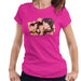 Sidney Maurer Original Portrait Of The Beatles Side Profile Womens T-Shirt - Small / Hot Pink - Womens T-Shirt