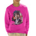 Sidney Maurer Original Portrait Of Bob Dylan Kids Sweatshirt - X-Small (3-4 yrs) / Hot Pink - Kids Boys Sweatshirt