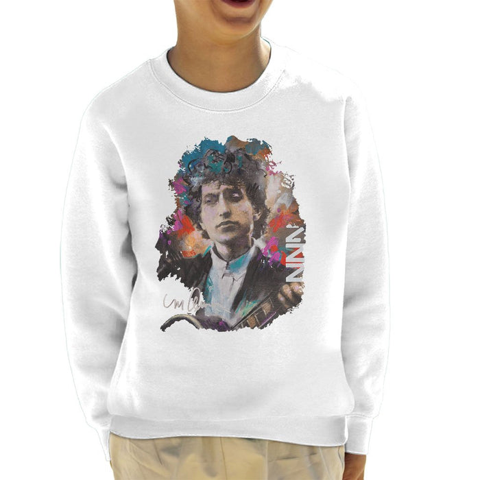 Sidney Maurer Original Portrait Of Bob Dylan Kids Sweatshirt - Kids Boys Sweatshirt