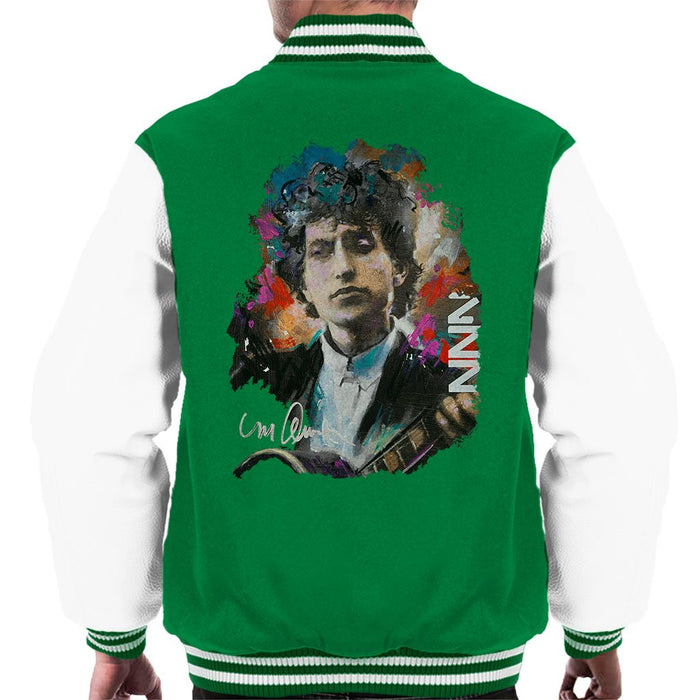 Sidney Maurer Original Portrait Of Bob Dylan Mens Varsity Jacket - Mens Varsity Jacket