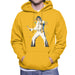 Sidney Maurer Original Portrait Of Elvis Presley Mens Hooded Sweatshirt - Small / Gold - Mens Hooded Sweatshirt