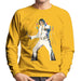 Sidney Maurer Original Portrait Of Elvis Presley Mens Sweatshirt - Small / Gold - Mens Sweatshirt