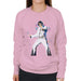 Sidney Maurer Original Portrait Of Elvis Presley Womens Sweatshirt - Small / Light Pink - Womens Sweatshirt