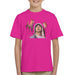Sidney Maurer Original Portrait Of Eminem Kids T-Shirt - X-Small (3-4 yrs) / Hot Pink - Kids Boys T-Shirt