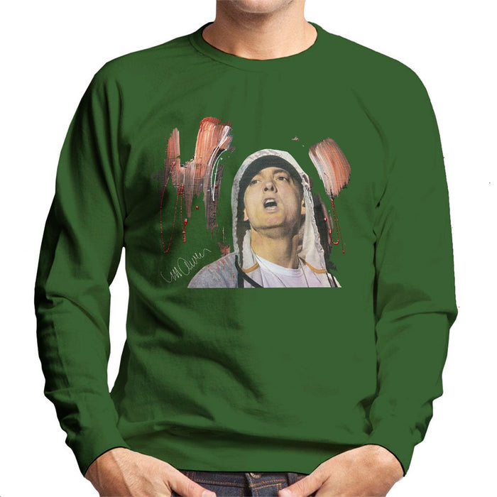 Sidney Maurer Original Portrait Of Eminem Mens Sweatshirt - Mens Sweatshirt