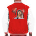Sidney Maurer Original Portrait Of Eminem Mens Varsity Jacket - Small / Red/White - Mens Varsity Jacket