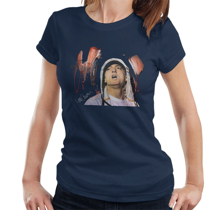 Sidney Maurer Original Portrait Of Eminem Womens T-Shirt - Womens T-Shirt