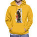 Sidney Maurer Original Portrait Of Frank Sinatra Side Shot Mens Hooded Sweatshirt - Small / Gold - Mens Hooded Sweatshirt