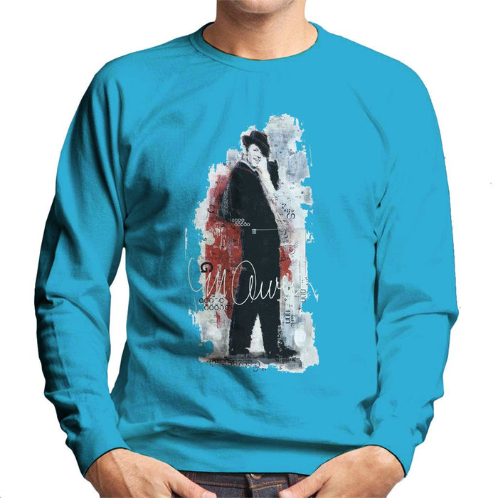 Sidney Maurer Original Portrait Of Frank Sinatra Side Shot Mens Sweatshirt - Mens Sweatshirt