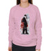 Sidney Maurer Original Portrait Of Frank Sinatra Side Shot Womens Sweatshirt - Small / Light Pink - Womens Sweatshirt