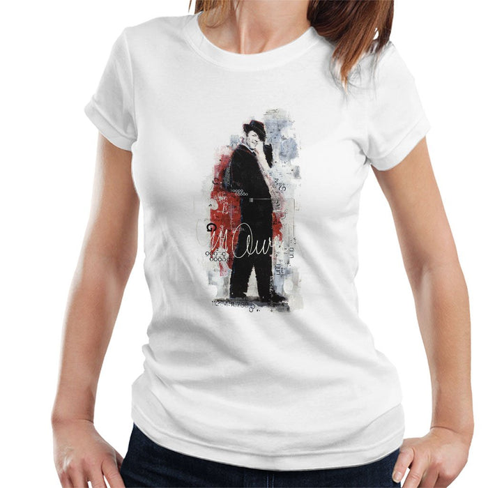 Sidney Maurer Original Portrait Of Frank Sinatra Side Shot Womens T-Shirt - Womens T-Shirt
