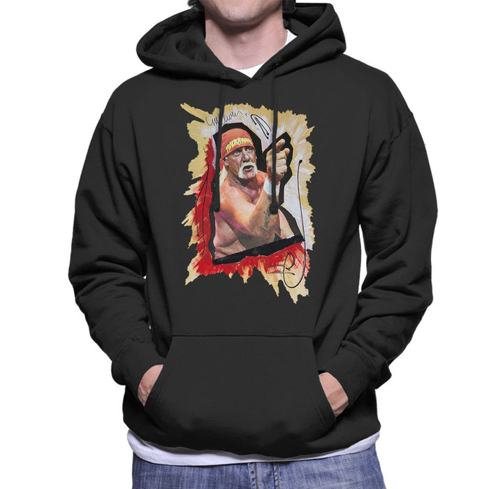 Sidney Maurer Original Portrait Of Hulk Hogan Mens Hooded Sweatshirt - Mens Hooded Sweatshirt