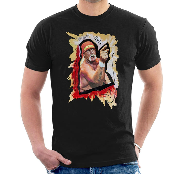 Sidney Maurer Original Portrait Of Hulk Hogan Mens T-Shirt - Mens T-Shirt