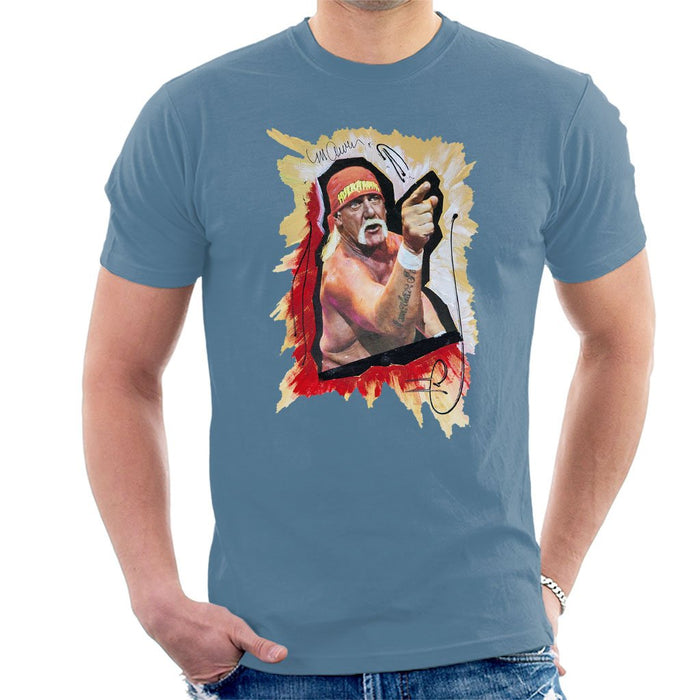 Sidney Maurer Original Portrait Of Hulk Hogan Mens T-Shirt - Mens T-Shirt