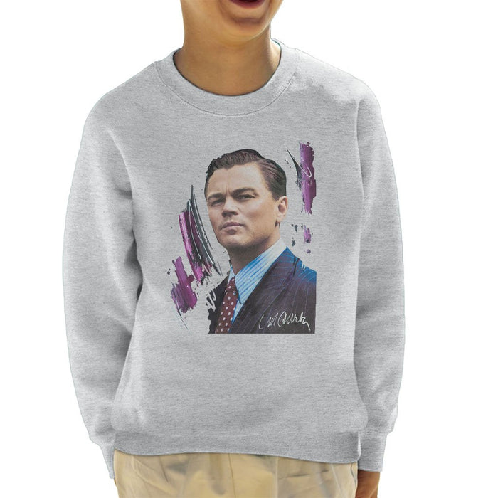 Sidney Maurer Original Portrait Of Leonardo DiCaprio Kids Sweatshirt - Kids Boys Sweatshirt