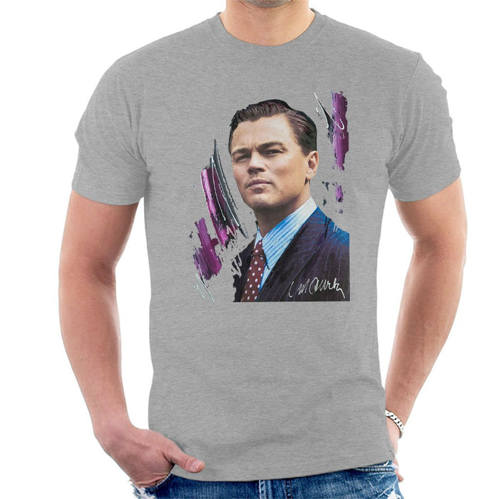 Sidney Maurer Original Portrait Of Leonardo DiCaprio Mens T-Shirt - Mens T-Shirt