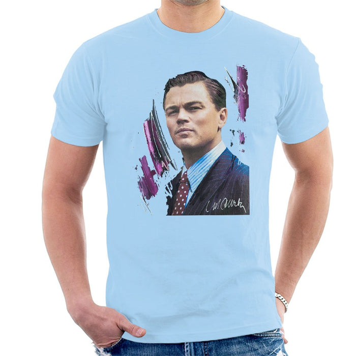 Sidney Maurer Original Portrait Of Leonardo DiCaprio Mens T-Shirt - Mens T-Shirt