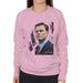 Sidney Maurer Original Portrait Of Leonardo DiCaprio Womens Sweatshirt - Small / Light Pink - Womens Sweatshirt