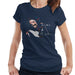 Sidney Maurer Original Portrait Of Luciano Pavarotti Womens T-Shirt - Small / Navy Blue - Womens T-Shirt