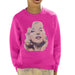 Sidney Maurer Original Portrait Of Marilyn Monroe Kids Sweatshirt - X-Small (3-4 yrs) / Hot Pink - Kids Boys Sweatshirt