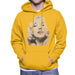 Sidney Maurer Original Portrait Of Marilyn Monroe Mens Hooded Sweatshirt - Small / Gold - Mens Hooded Sweatshirt