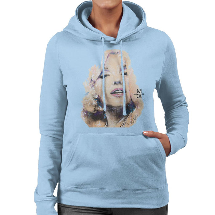 Sidney Maurer Original Portrait Of Marilyn Monroe Womens Hooded Sweatshirt - Womens Hooded Sweatshirt