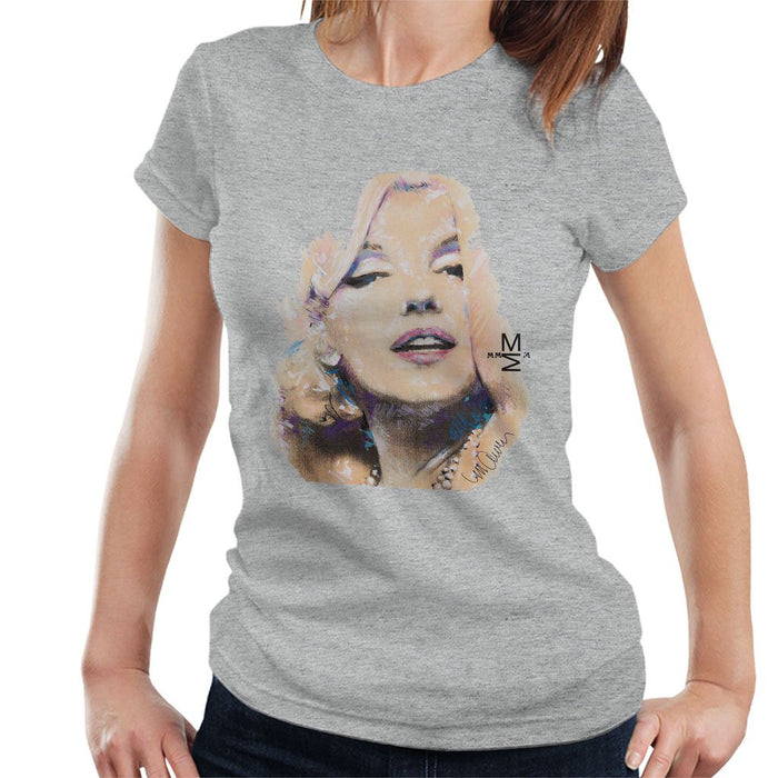 Sidney Maurer Original Portrait Of Marilyn Monroe Womens T-Shirt - Womens T-Shirt