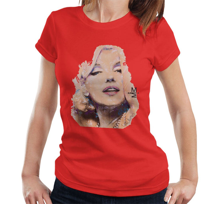 Sidney Maurer Original Portrait Of Marilyn Monroe Womens T-Shirt - Womens T-Shirt
