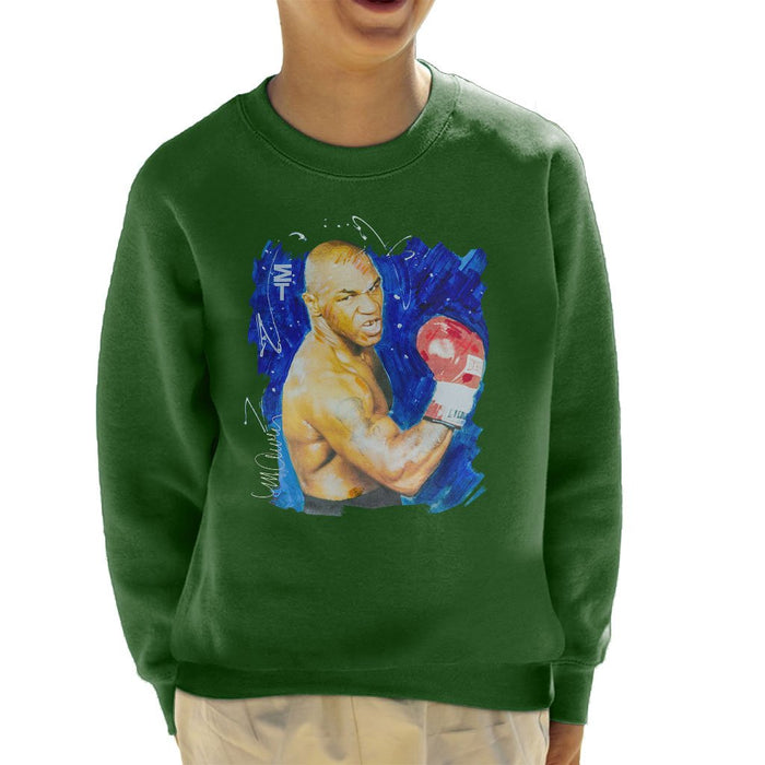 Sidney Maurer Original Portrait Of Mike Tyson Kids Sweatshirt - Kids Boys Sweatshirt