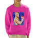 Sidney Maurer Original Portrait Of Mike Tyson Kids Sweatshirt - X-Small (3-4 yrs) / Hot Pink - Kids Boys Sweatshirt