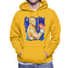 Sidney Maurer Original Portrait Of Mike Tyson Mens Hooded Sweatshirt - Small / Gold - Mens Hooded Sweatshirt