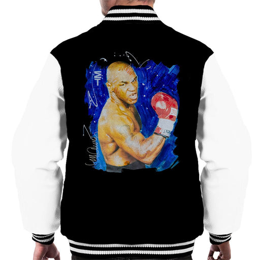 Sidney Maurer Original Portrait Of Mike Tyson Mens Varsity Jacket - Mens Varsity Jacket