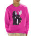Sidney Maurer Original Portrait Of Michael Jackson White Glove Kids Sweatshirt - X-Small (3-4 yrs) / Hot Pink - Kids Boys Sweatshirt