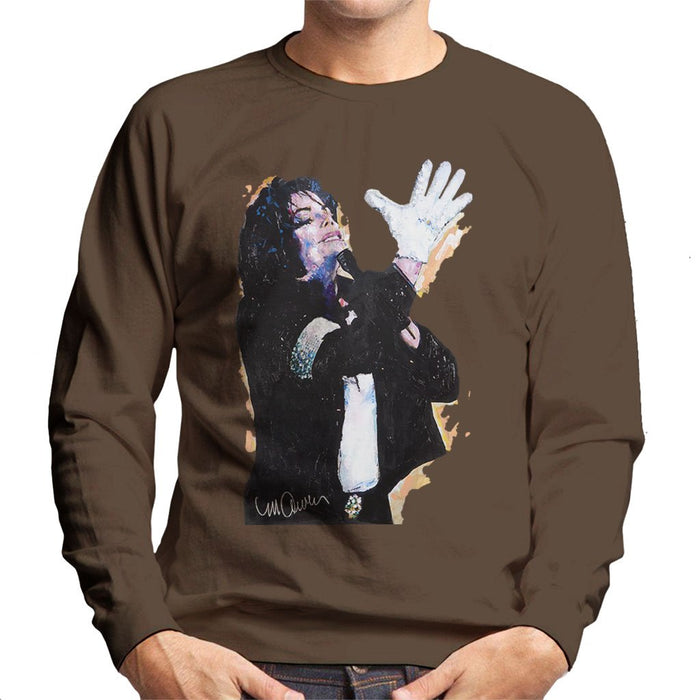 Sidney Maurer Original Portrait Of Michael Jackson White Glove Mens Sweatshirt - Mens Sweatshirt