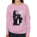 Sidney Maurer Original Portrait Of Michael Jackson White Glove Womens Sweatshirt - Small / Light Pink - Womens Sweatshirt