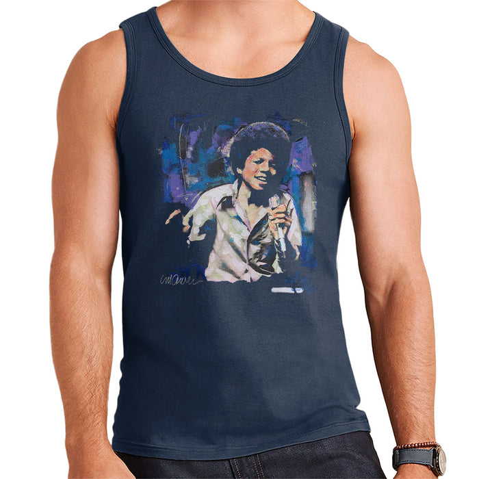 Sidney Maurer Original Portrait Of Young Michael Jackson Men's Vest
