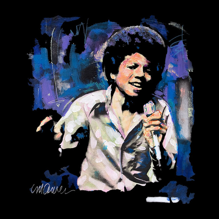 Sidney Maurer Original Portrait Of Young Michael Jackson Men's Varsity Jacket