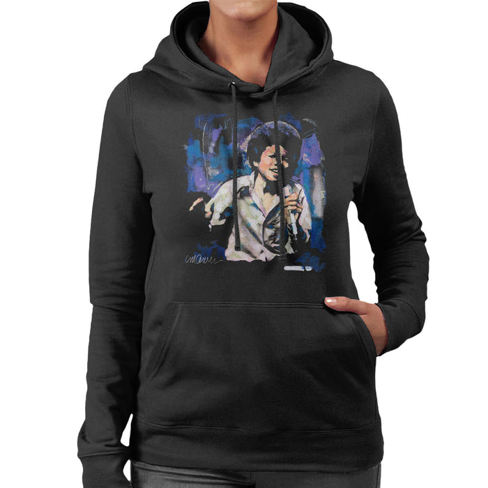 Sidney Maurer Original Portrait Of Young Michael Jackson Women's Hooded Sweatshirt