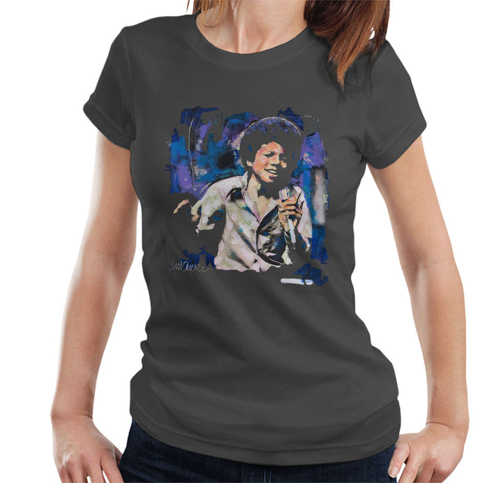 Sidney Maurer Original Portrait Of Young Michael Jackson Women's T-Shirt
