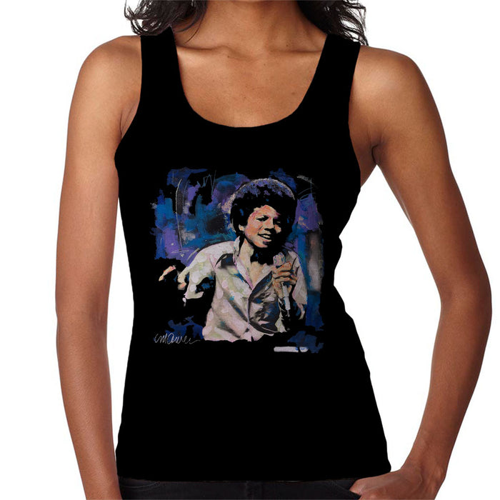 Sidney Maurer Original Portrait Of Young Michael Jackson Women's Vest
