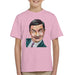 Sidney Maurer Original Portrait Of Mr Bean Rowan Atkinson Kids T-Shirt - X-Small (3-4 yrs) / Light Pink - Kids Boys T-Shirt