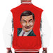 Sidney Maurer Original Portrait Of Mr Bean Rowan Atkinson Mens Varsity Jacket - Mens Varsity Jacket