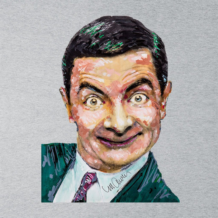 Sidney Maurer Original Portrait Of Mr Bean Rowan Atkinson Womens Sweatshirt - Womens Sweatshirt