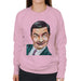 Sidney Maurer Original Portrait Of Mr Bean Rowan Atkinson Womens Sweatshirt - Small / Light Pink - Womens Sweatshirt